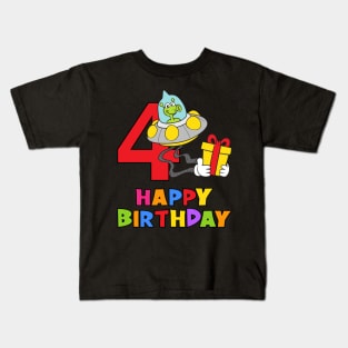 4th Birthday Party 4 Year Old Four Years Kids T-Shirt